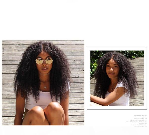 

tkwig malaysian jerry curly human virgin hair 4 bundles human hair medium length brown ellen wille, Black;brown