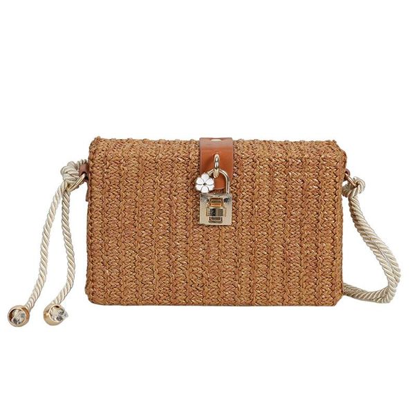 

women straw bags female summer beach ins popular handbag lady casual rattan shoulder bag travel woven mini crossbody ss3122