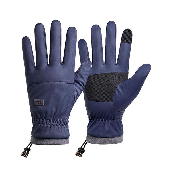 

ski gloves 2021 waterproof keep warm winter plus velvet thickening men snow fingers touch screen equipment