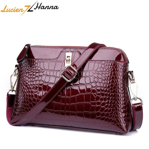 

2020 luxury women handbags crocodile leather fashion shopper tote bag shoulder ladies casual bags small crossbody messenger bags
