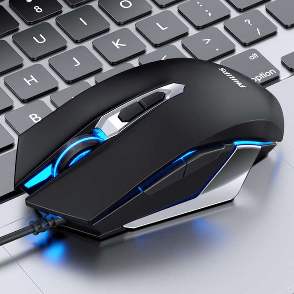 

philips cable usb silent pulley office mouse game internet bar dknotebook accsori