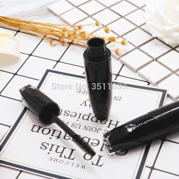 

storage bottles & jars empty mascara tube 10ml black clear eyebrow eye cream cosmetic container round eyelash liquid bottle