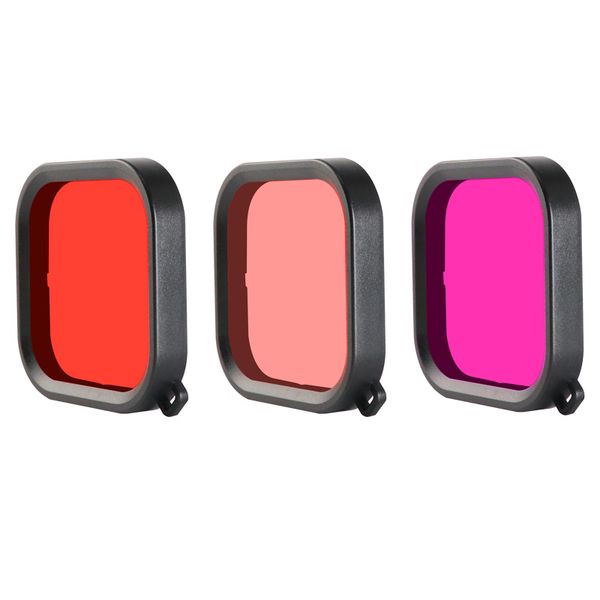 

ruigpro дайвинг gopro hero 8 polarizer розовый красный фиолетовый для действий аксессуары объектива камеры