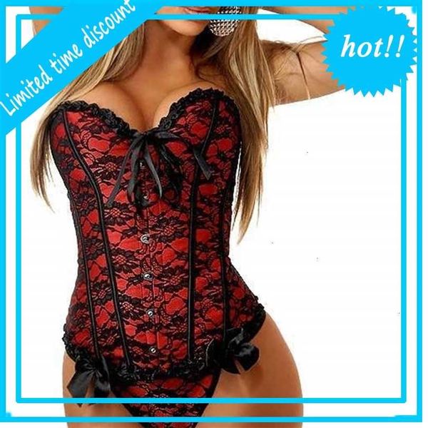 

blue pink red apricot satin lace corset lingerie 6xl slimming body shaper bustier waist trainer women plus size corsets, Black;white
