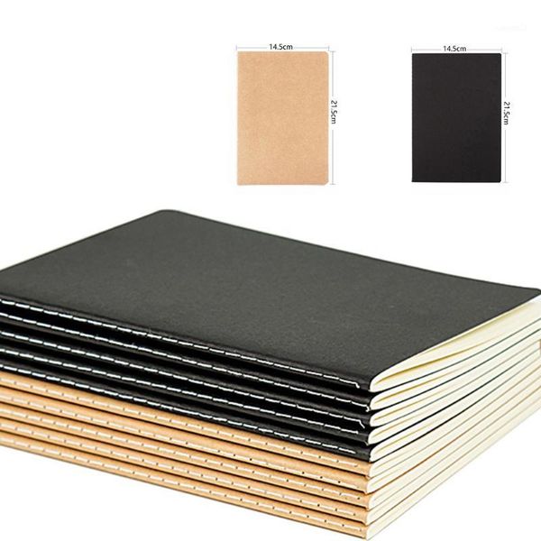 

creative a5 kraft paper notebook journal diary drawing notepad for students kids office school supplies1, Purple;pink
