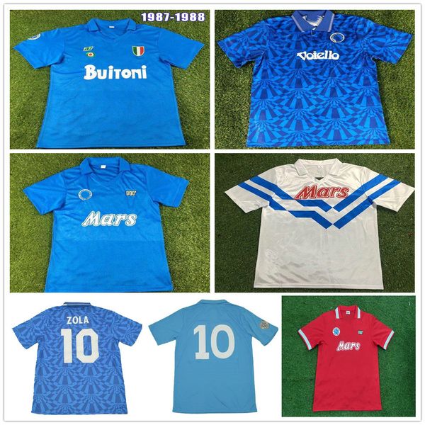 

1987 1988 1989 1991 1993 retro napoli soccer jerseys alemao careca maradona hamsik 87 88 89 91 93 naples home away third football shirts, Black;yellow