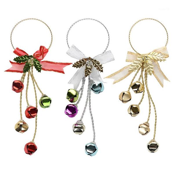 

christmas decorations 3pcs jingle bells pendants door hanging decoration ornaments trees wreath decor festive1