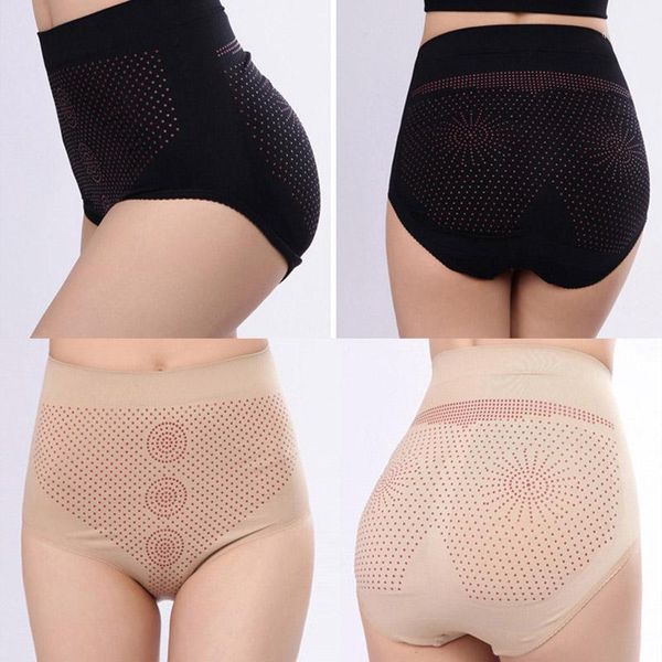 

women briefs dispensing magnetic therapy briefs breathable seamless body shaper pants 881, White;black