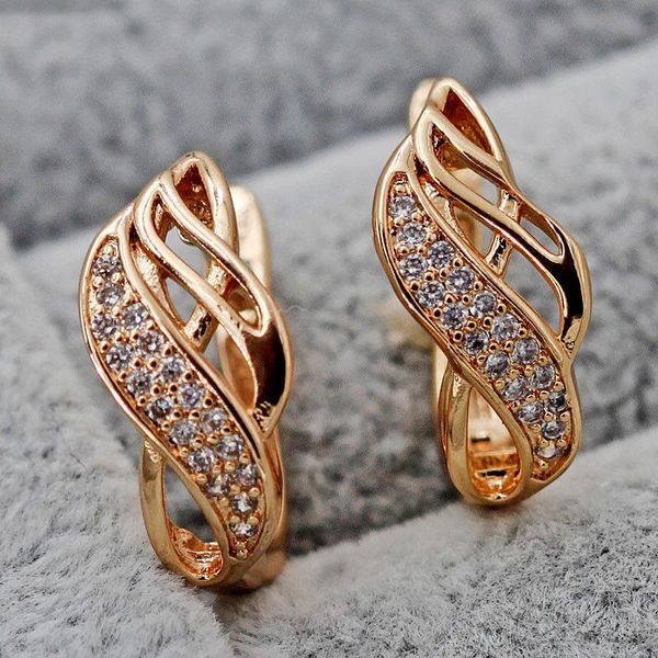 

luxury hoop earrings for women 's gold filled earring with rainbow zircon colorful jewelry for women anniversary engagement, Golden;silver