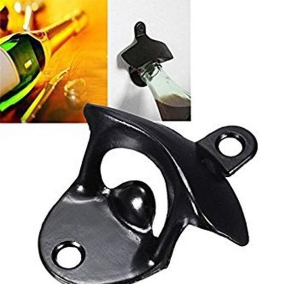 

new 1pc wall mounted beer wine bottle cap catcher bar mountable zinc alloy opener (black) other kitchen dining bar sqcvgpo pp2006