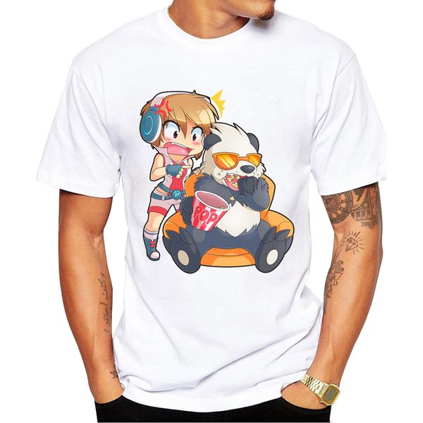 

panda & rescue girl printed t shirt 2018 fashion hipster tee shirts short sleeve casual funny t shirt sport hooded sweatshirt hoodie