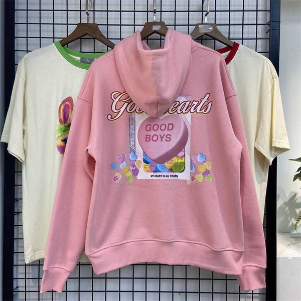 

men's s 2022 new high street pullover cake print trendy hoodie, Black