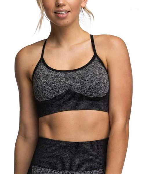 

gym clothing yaavii women seamless sports bras super stretchy yoga athletic for workout running, White;black
