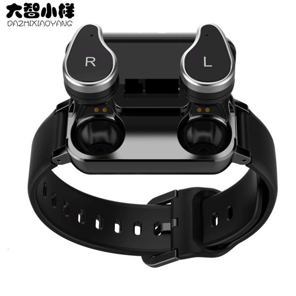 

new t89 smart bracelet running sports heart rate color screen watch dual bluetooth headset two in
