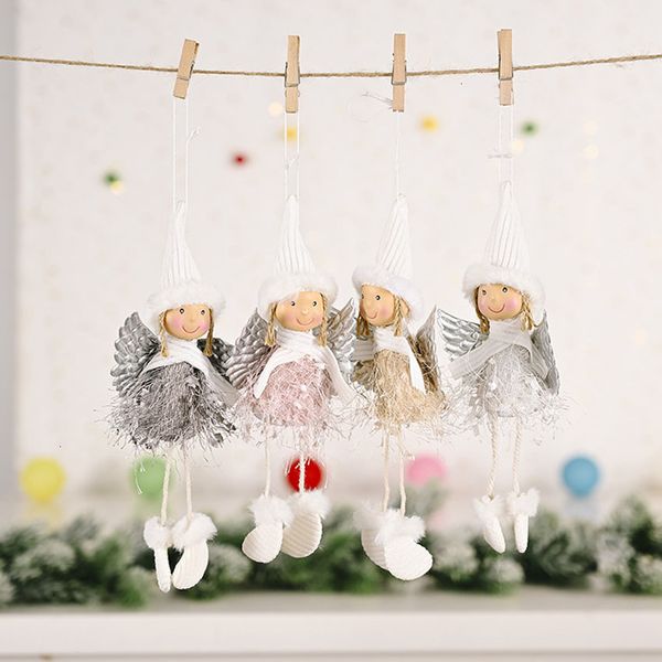 

ornament creative fluffy wing girl angel christmas tree hanging pendant decorations dwf663