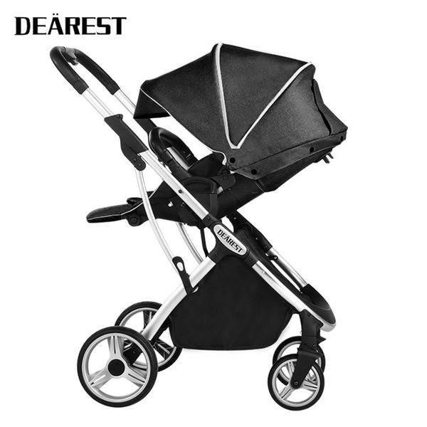 

strollers# dearest luxury stroller portable travel foldable frame double-sided aluminum alloy with high seat