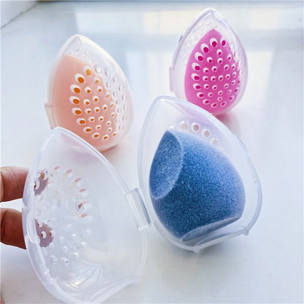 

beauty makeup egg storage box porous air permeability mold proof sponge egg storage shell makeup egg protective shell with air vent box