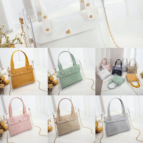 

korean version of pvc hand mobile bag phone bagtransparent women's small hand carry wallet 2019 xiaxin single shoulder messenger mobile