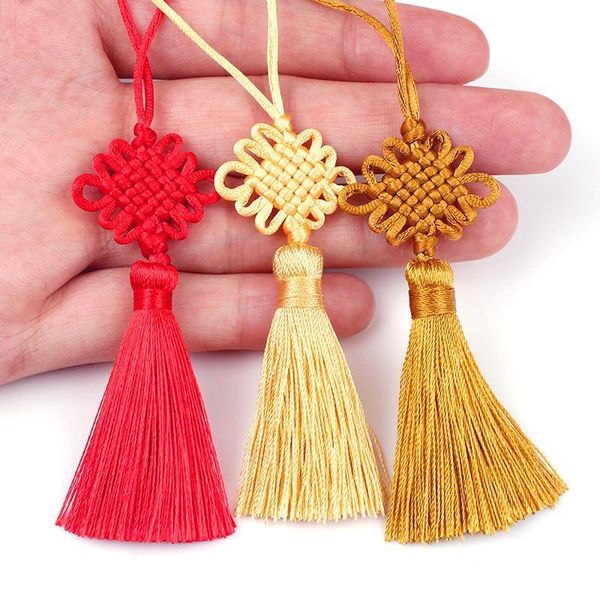 

2pcs lot 5cm chinese knot tassel silk fringe sewing bangs tassel trim decorative key tassels for diy curtains home decoration h jlldgx