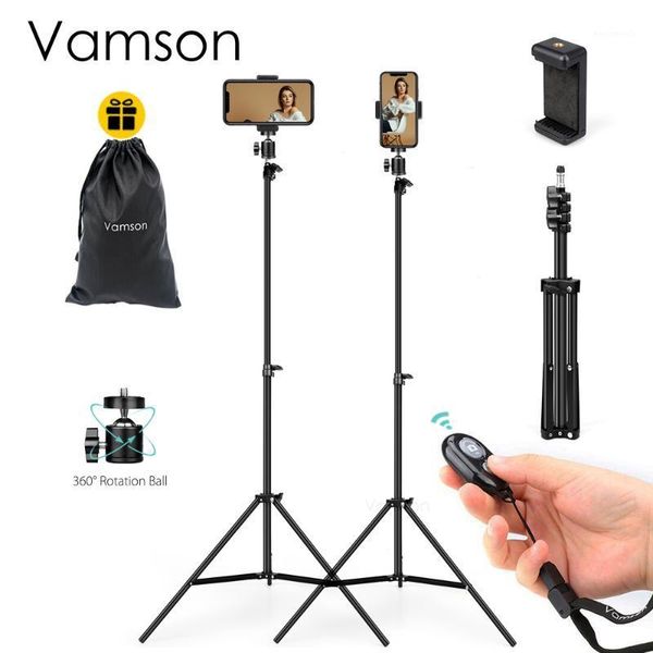 

vamson selfie tripod with for phone & cameras bluetooth universal mobile tripod adjustable selfie stick camera video vls03b1