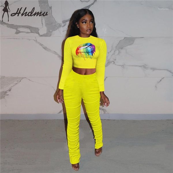 

women's tracksuits hhdmv 2021 autumn plus size simple young daily full sleeve long pants slim women 2 piece set1, Gray