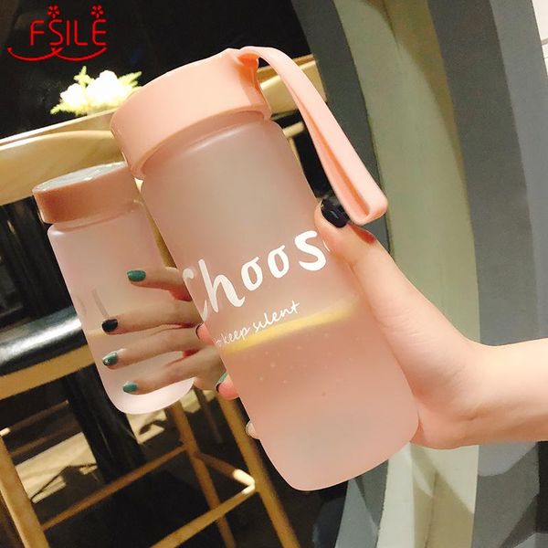 

handy portable large capacity anti fall temperature high resistant simple cup water plastic bottle fsile summer wmtszc xhhair