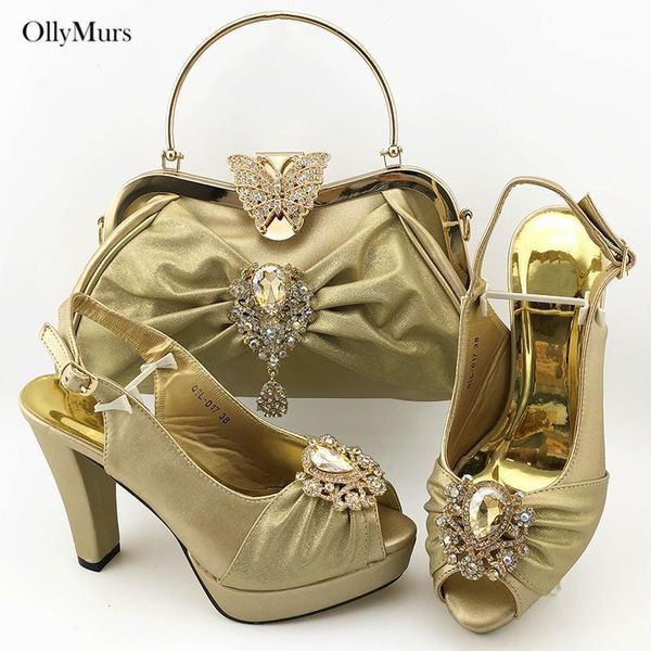 

dress shoes african pretty woman pumps and bag set for party nigerian style high heels with 8colors on stock1, Black