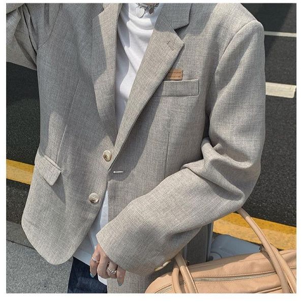 

women's suits & blazers women suit jacket thin for spring and autumn british style korean-style loose slimming long sleeved, White;black