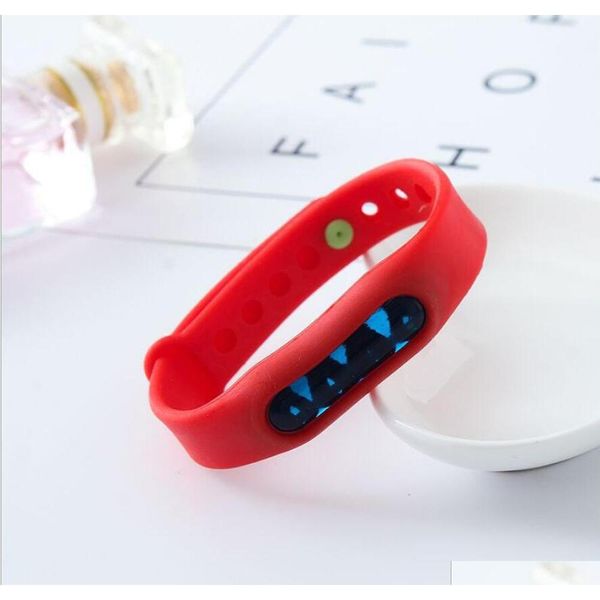 

non-toxic safe mosquito repellent bracelet stretchable elastic coil spiral hand wrist band telephone ring chain ant qylild lipper