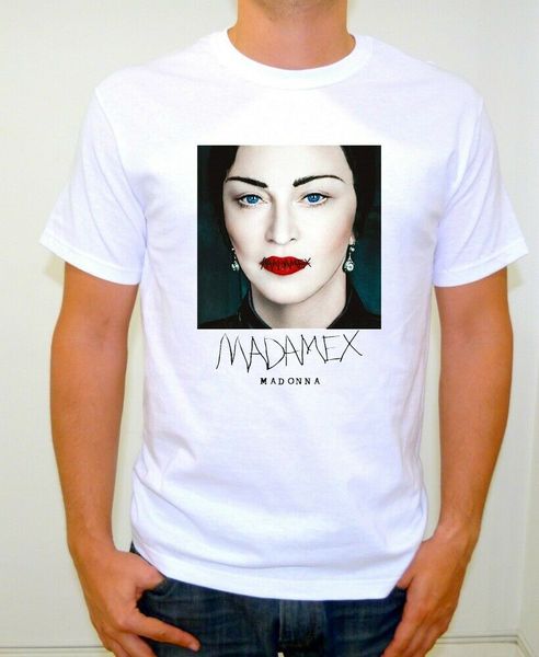 

madonna madame x white cotton t shirt size medium sport hooded sweatshirt hoodie