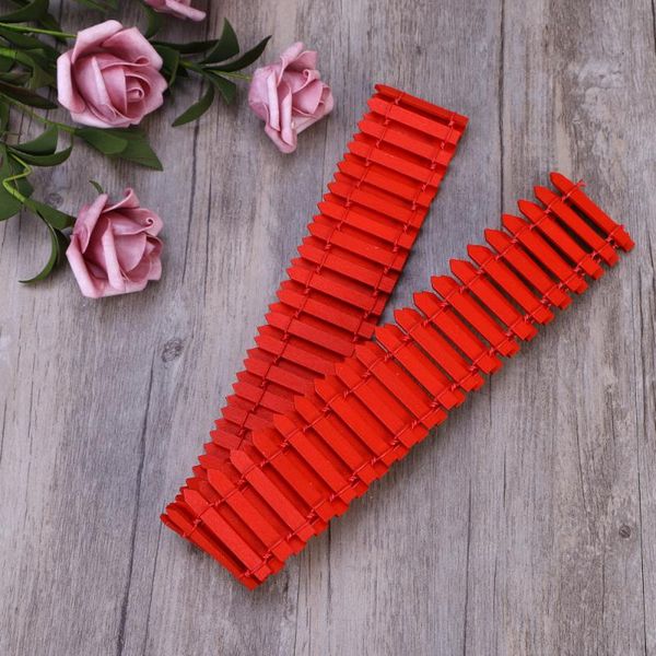 

1шт 100см х 5см малый мини деревянный забор творческий уникальная бонсай террариум diy mini house fairy garden decor