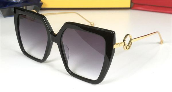 

new fashion design sunglasses 0410s cat eye frame metal temples avant-garde popular style uv 400 protective glasses, White;black