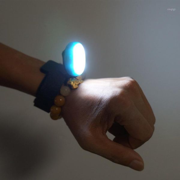 

bike lights portable light led wrist lamp waterproof torch usb charging night running wrist1