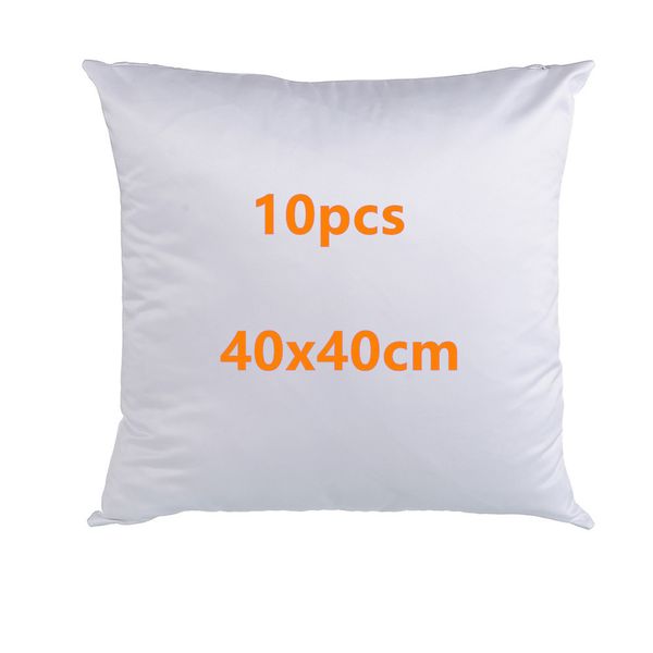 Bianco semplice sublimazione federa per cuscino federa moda federa 40 * 40 per stampa a trasferimento di calore come regalo fai da te 10 pezzi 201212