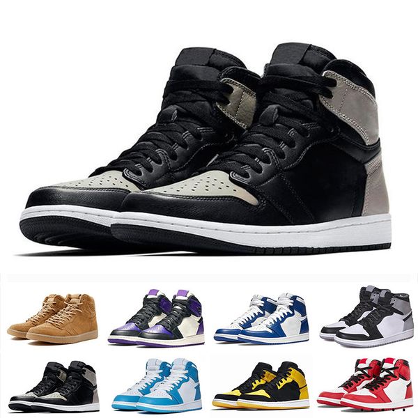 

горячей pine green black 1s обувь баскетбол jumpman 1 bloodline мужчины дизайнер кроссовки бесстрашный obsidian unc патентный золото черный