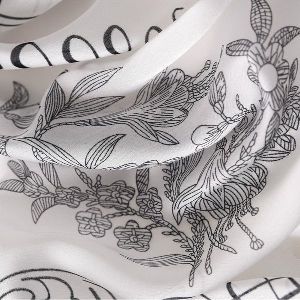 

foulard women silk scarf bufanda pink floral shawls and wraps fashion print pashmina hijab head scarves bandana wmtijh bdesybag, Blue;gray