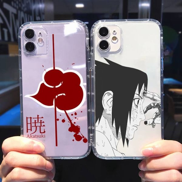 

naruto uchiha itachi kakashi animated mobile phone case soft transparent vip 5c se 6 6s 7 8 11 12 plus mini x xr pro