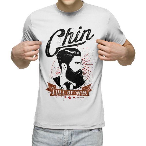 

chin full of win funny beard mens hipster moustache dad gift biker hoodie designers t shirts sweatshirt