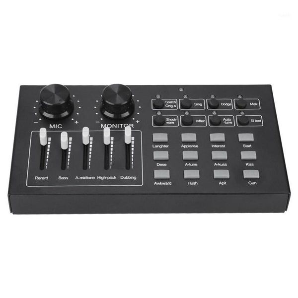 

external o sound card singing microphone live broadcast for mobile phone computer pc1