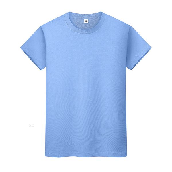 

new round neck solid color t-shirt summer cotton bottoming shirt short-sleeved mens and womens half-sleeved fwpdiio