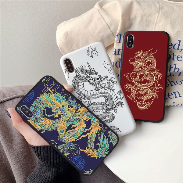 

dragon чехол для samsung galaxy s20 ультра s8 s9 s10 примечание 10 pro lite 8 9 s6 s7 пограничный s10e j4 j6 plus j5 j7 животные тпу fundas
