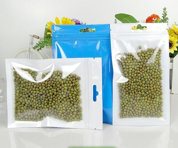 

gift wrap 100pcs 12 sizes transparent blue reclosable plastic packing bag for storage packaging pouch retail zipper zip bag1