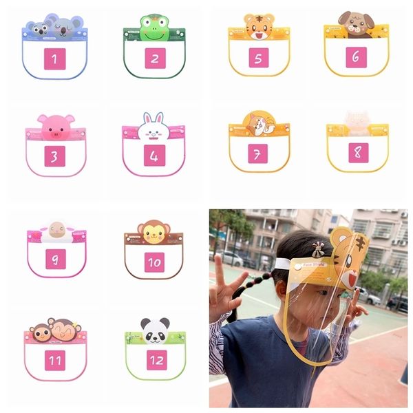 

full children kids safety faceshield protective transparent cover film tool anti-fog face shield designer masks rra3292in stock124455