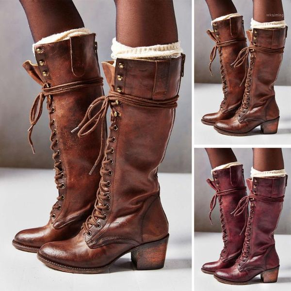 

boots women's cowboy casual long knee-high biker bootie winter warm shoes1, Black