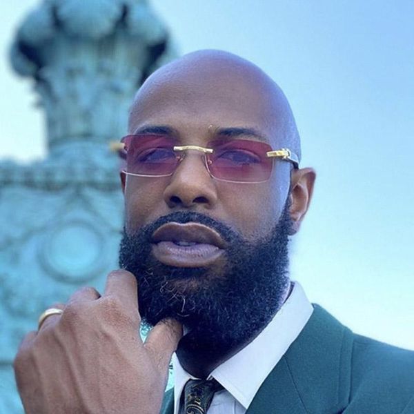 

sunglasses brand design alloy square for men steampunk shades small rimless rectangle sun glasses male oculos eyewear uv400, White;black