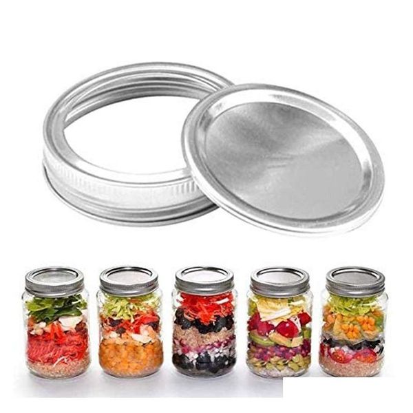 

70mm 86mm mason jar lids with discs wide mouth canning mug glass lid covers rust resistant qylhlm ppshop01