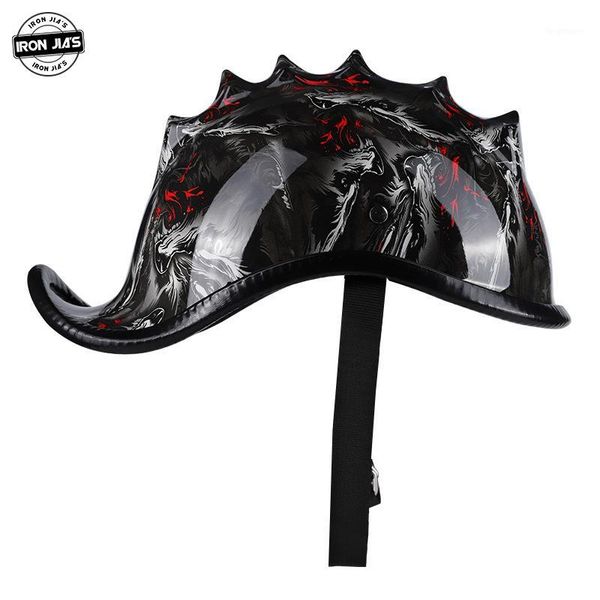 

iron jia's motorcycle half helmet summer retro outdoor motorbike protective gear motorcycle racing off road moto helmets1