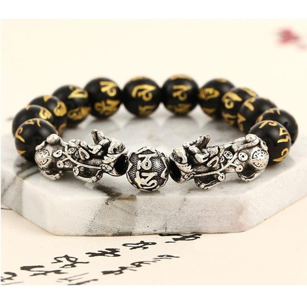 

feng shui lucky pixiu bracelet/ crystal bracelets / wealth bracelets, Black