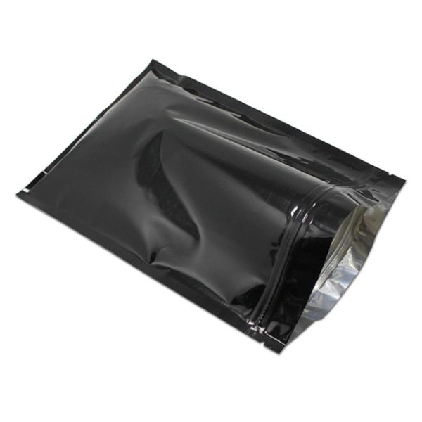 

50pcs lot colorful zip lock aluminum foil food packaging storage bag self sealing heat seal coffee tea snacks packaging pouch h bbygbd