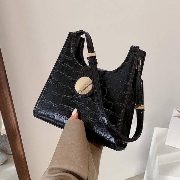 

olsitti fashion style solid color pu leather shoulder bags for women 2021 armpit handbag exquisite small square bag sac epaule